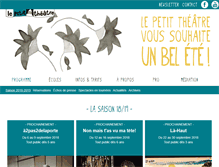 Tablet Screenshot of lepetittheatre.ch